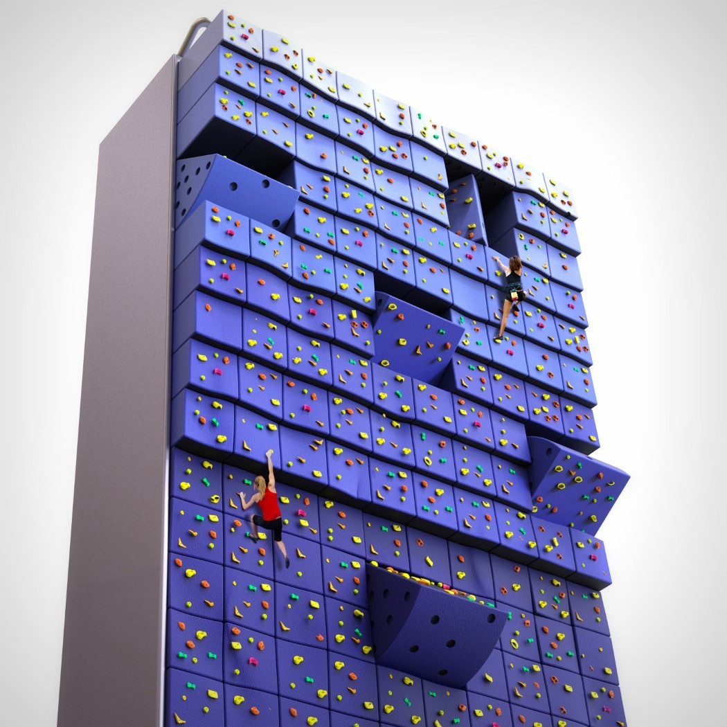 2016年赢得了学生设计大奖的自由攀岩墙