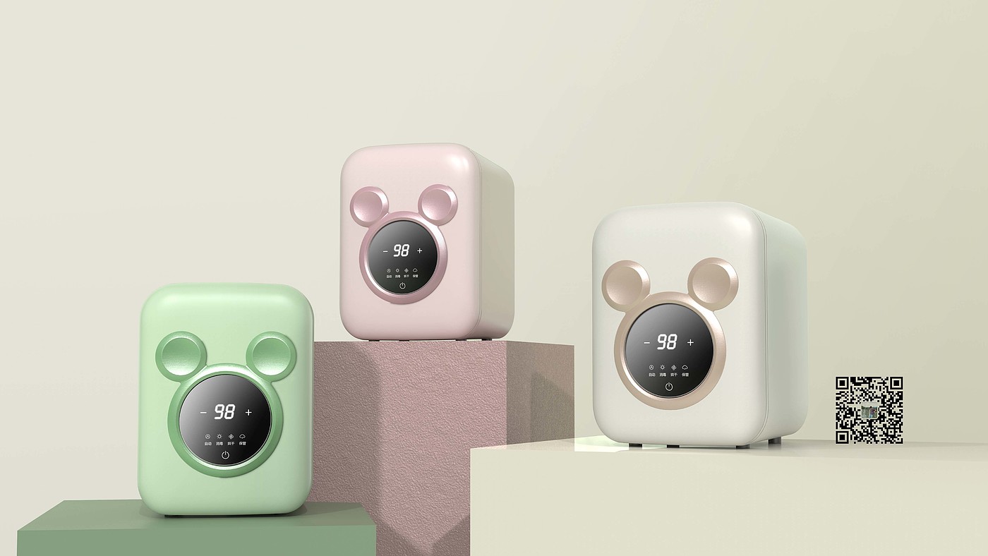 product design，Mickey，Sterilizer，Maternal and infant products，industrial design，Simplicity，lovely，Mellow，