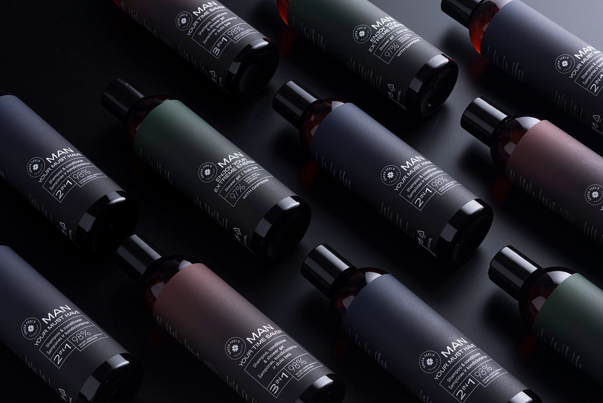 Green Feel，man，packing，Simplicity，practical，Cosmetics，skin care products，