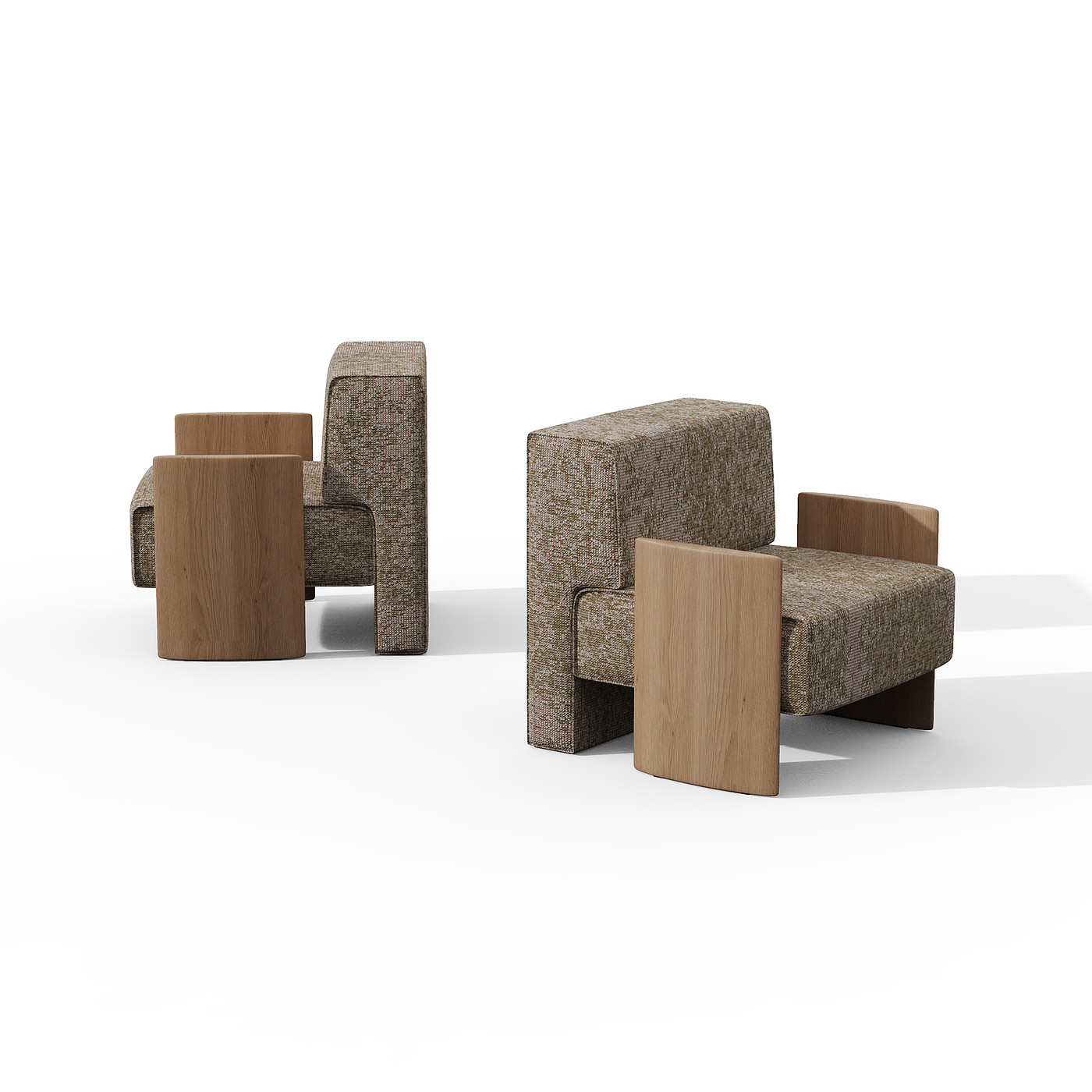 Lele Lounge Armchair，JuannyBarcelòBorges，扶手椅，椅子，木质，