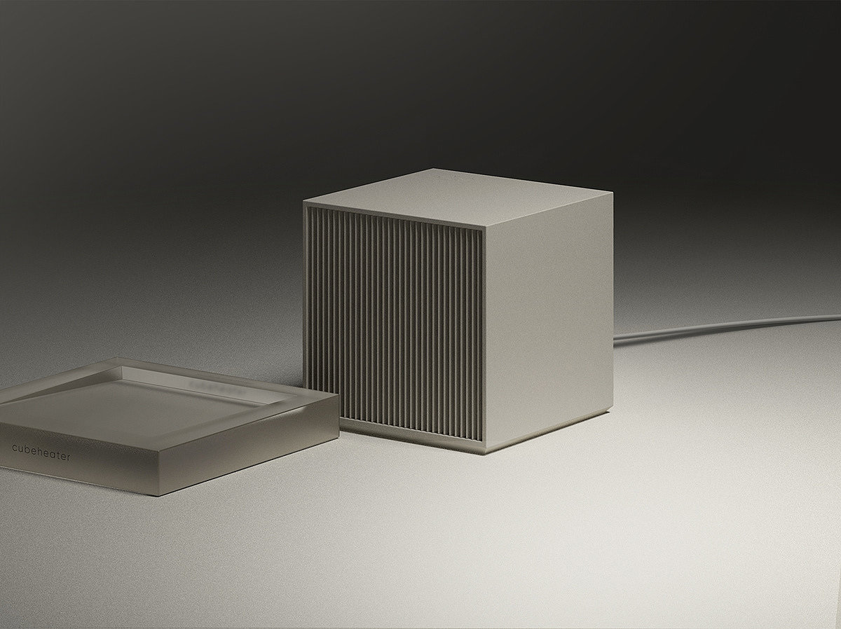 electric，heater，Cube，Solid color，