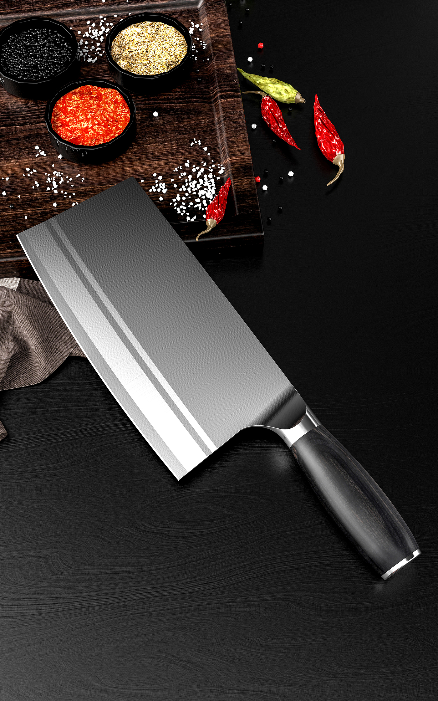 Kitchen product rendering，Rendering of kitchen utensils，Yiming design product rendering，