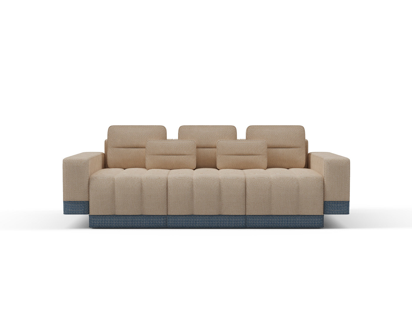 sofa，Haruki Sofa，Furniture home，brown，Suture design，