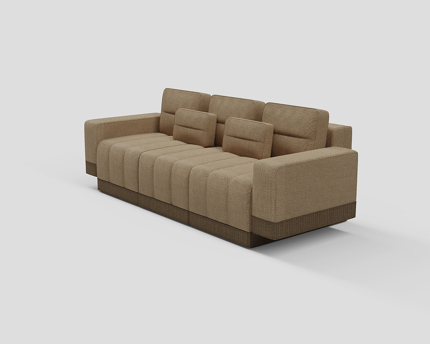 sofa，Haruki Sofa，Furniture home，brown，Suture design，