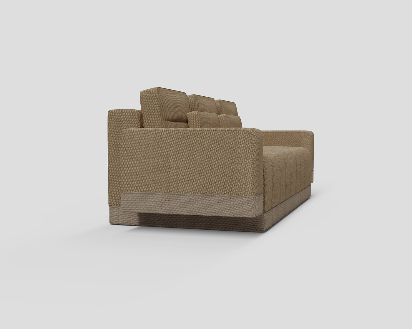 sofa，Haruki Sofa，Furniture home，brown，Suture design，