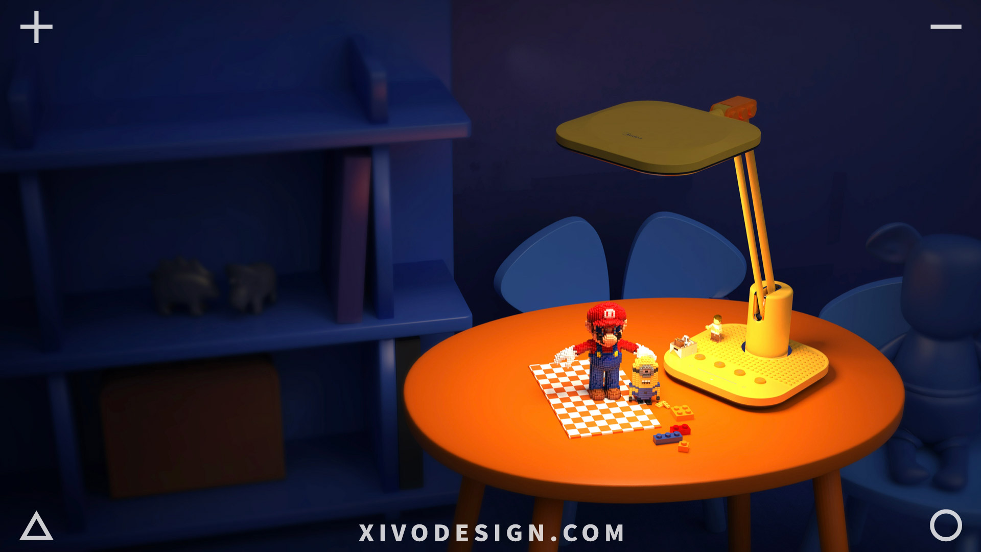 Good simple geometry，Jiajian geometric industrial design，Desk lamp，Children's desk lamp，Table lamp design，Brand rejuvenation，Fun table lamp，Children's desk lamp design，