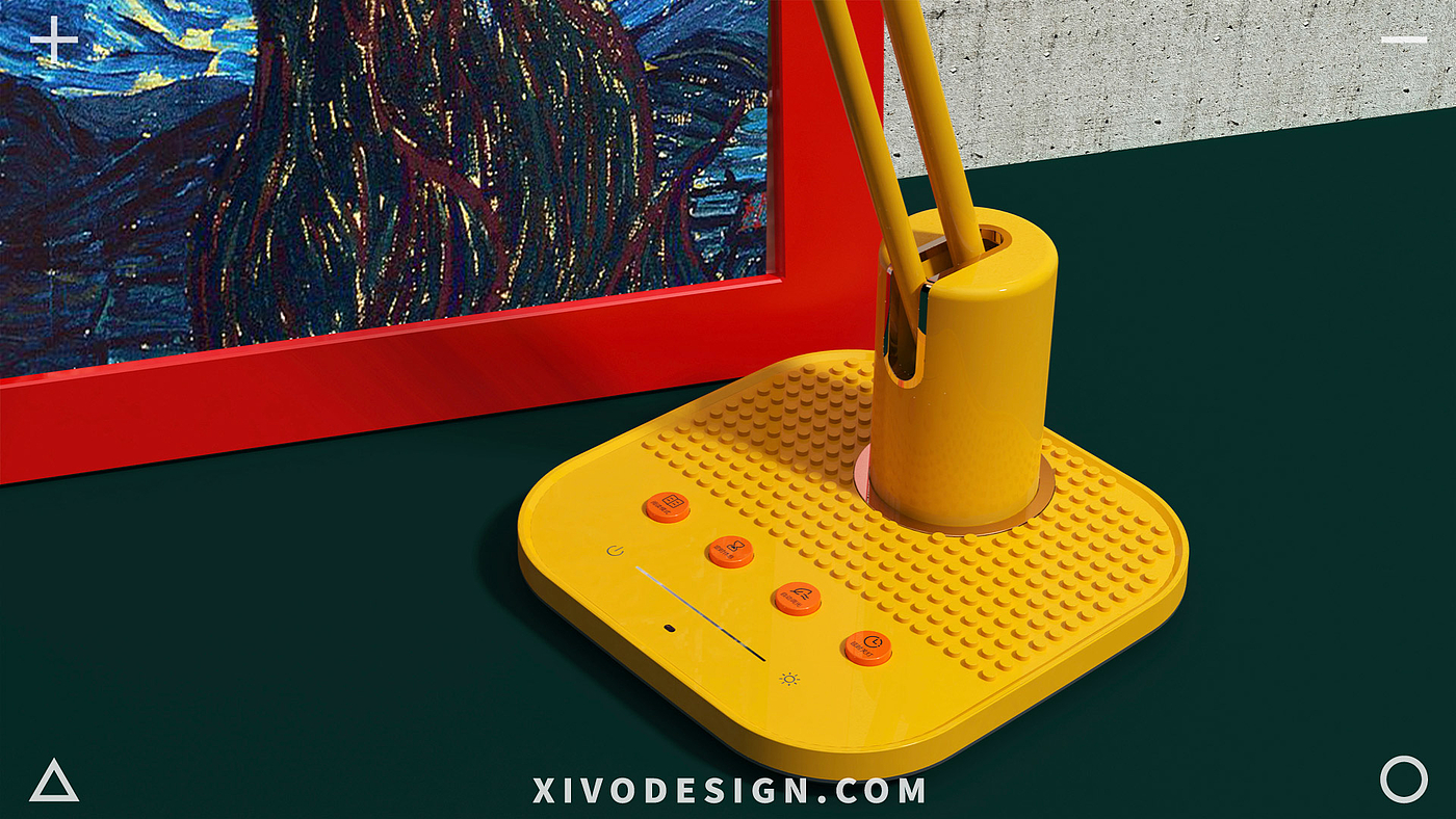 Good simple geometry，Jiajian geometric industrial design，Desk lamp，Children's desk lamp，Table lamp design，Brand rejuvenation，Fun table lamp，Children's desk lamp design，