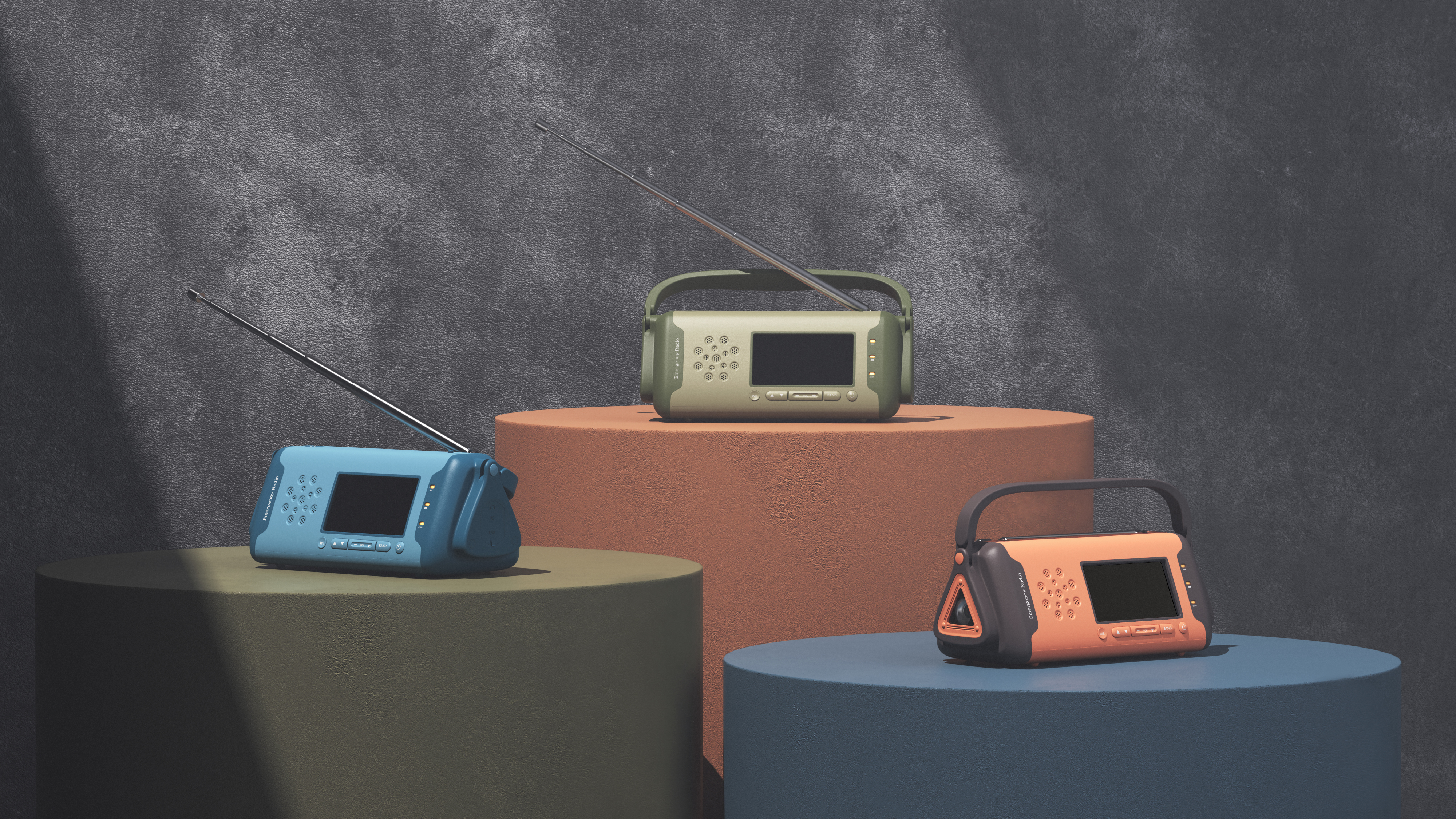 meet an emergency，radio，