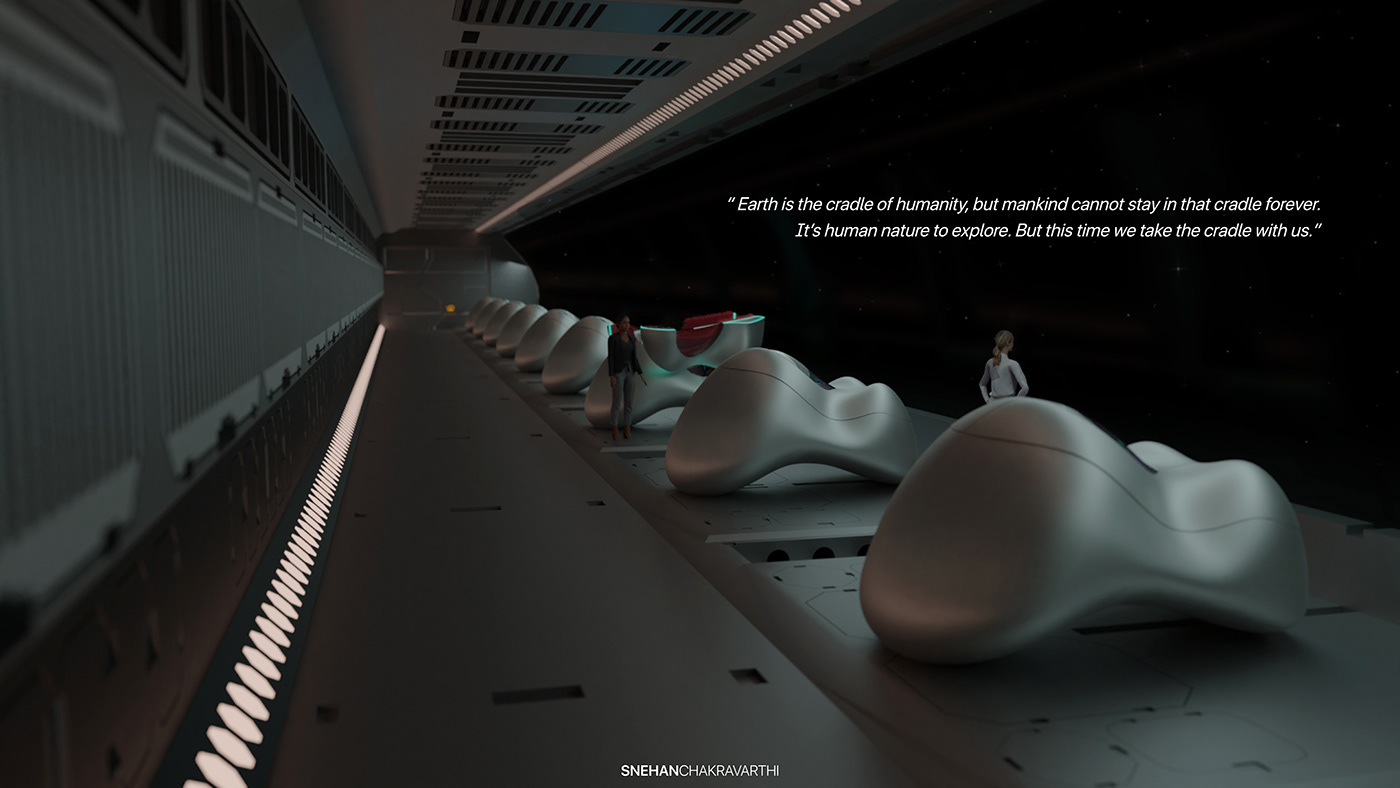 REBIRTH CRADLE，Cradle of rebirth，astronaut，Sleeping cabin，