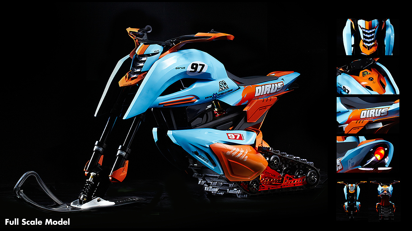 Creative design，Snowmobile，vehicle，