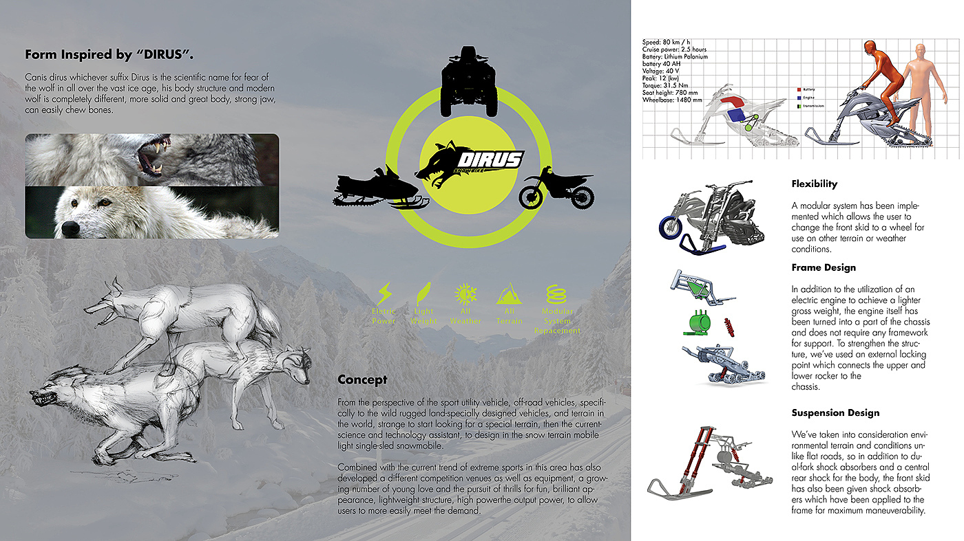 创意设计，雪地机动车，交通工具，