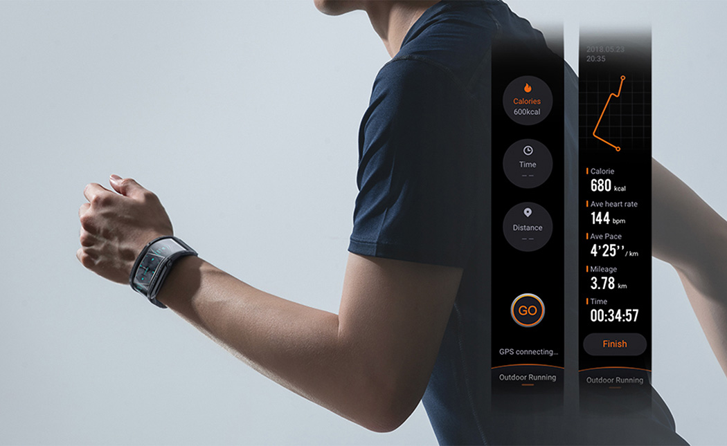 Nubia Design，fold，Intelligent Watch，OLED，aluminium alloy，waterproof，dustproof，