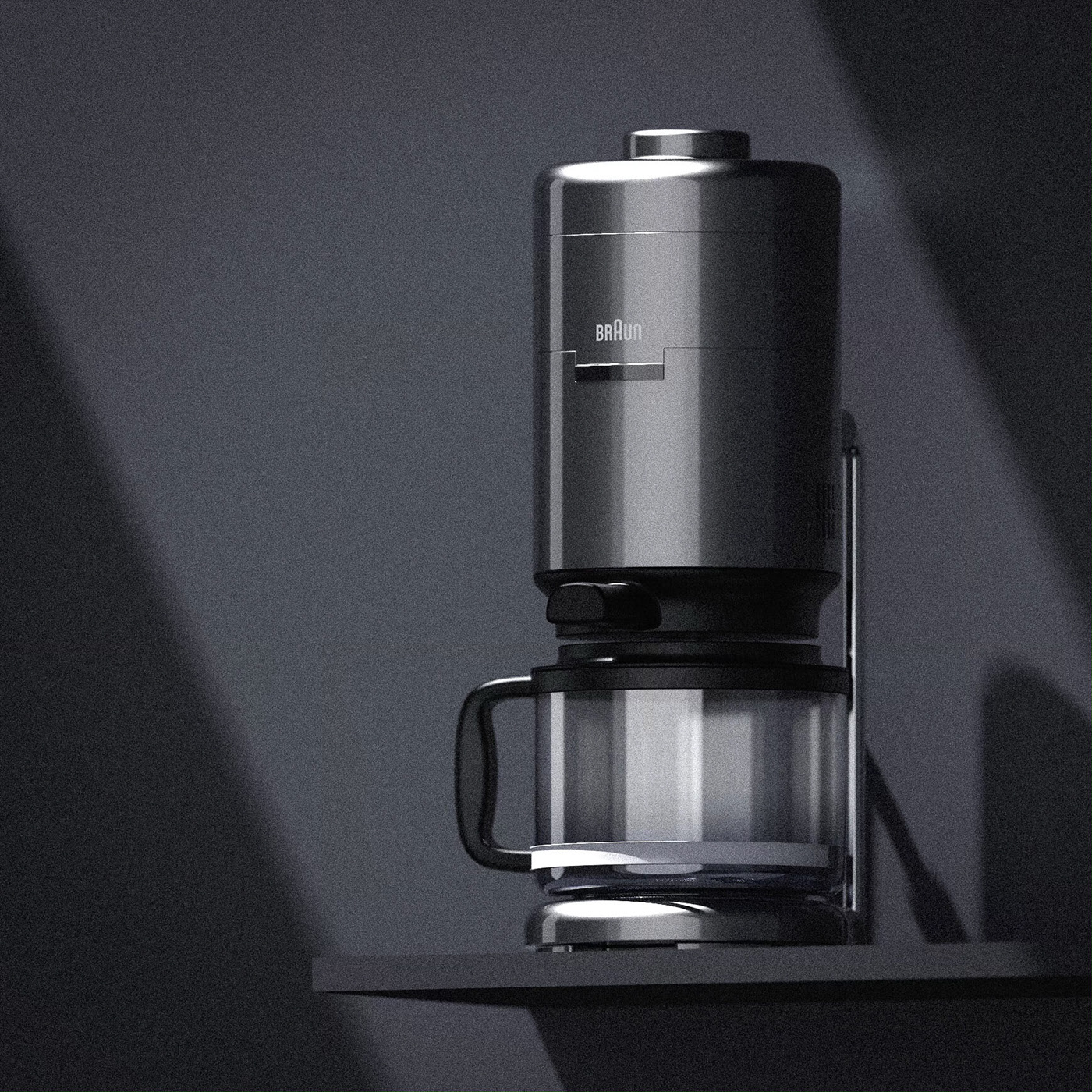 Bolang，Coffee machine，modeling，Render，
