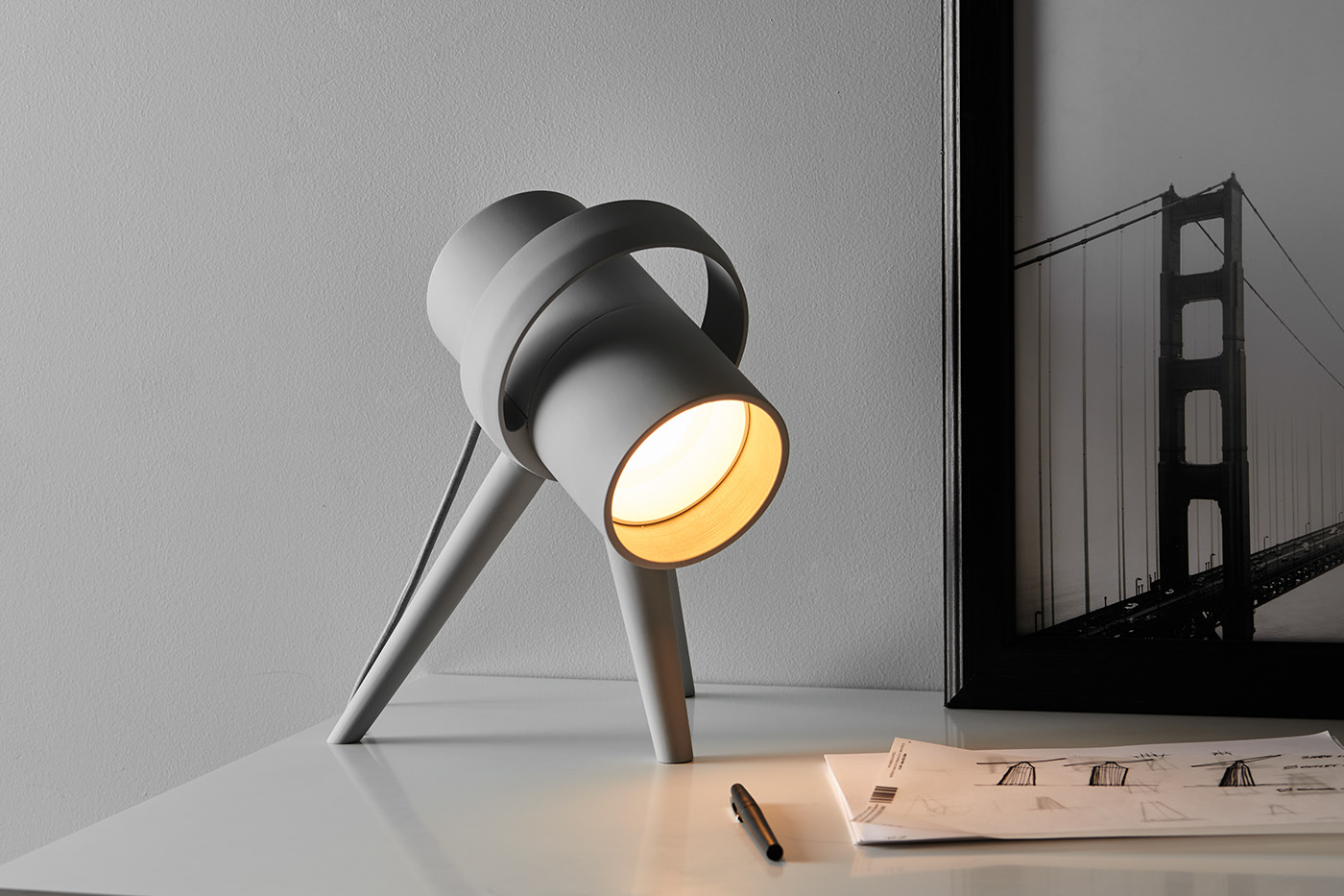Desk lamp，3D printing，major，tripod，