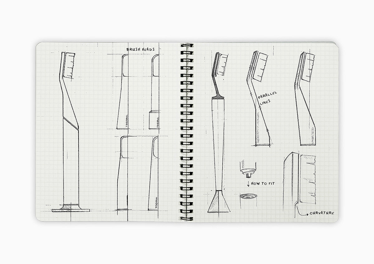 toothbrush，TOOBRU.，Minimalism，