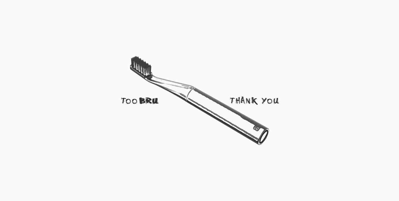 toothbrush，TOOBRU.，Minimalism，