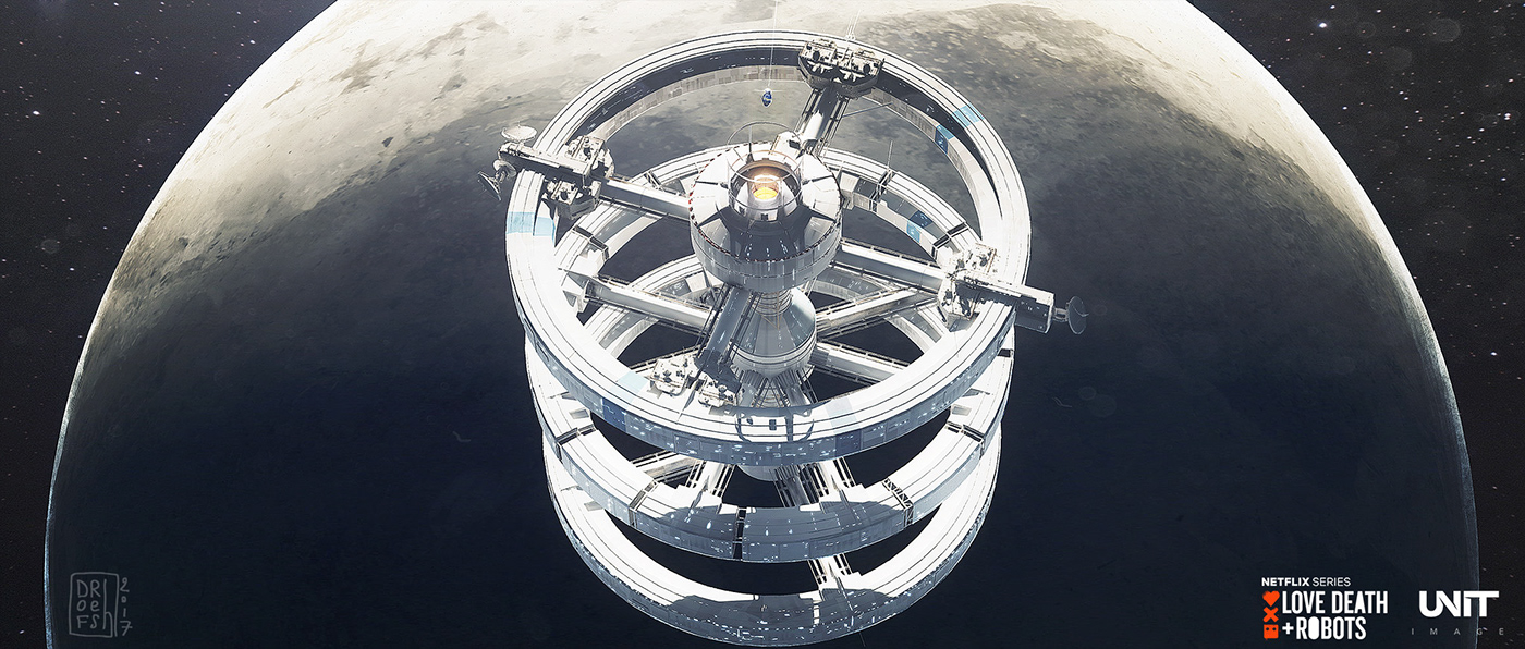 Love Death and Robot，space station，Movies，Alien，