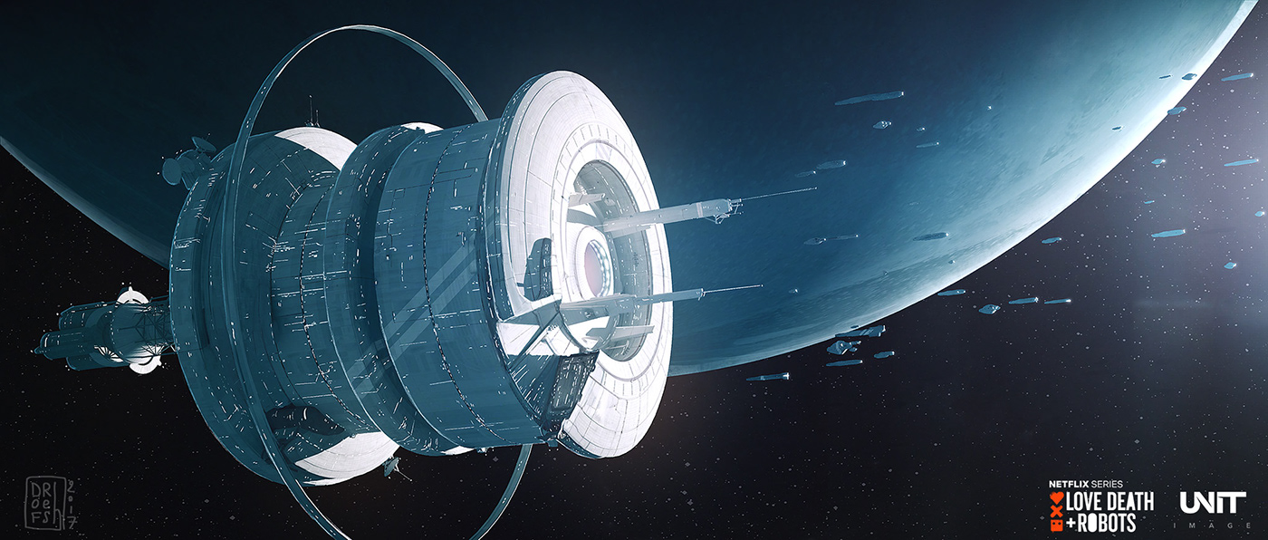 Love Death and Robot，space station，Movies，Alien，