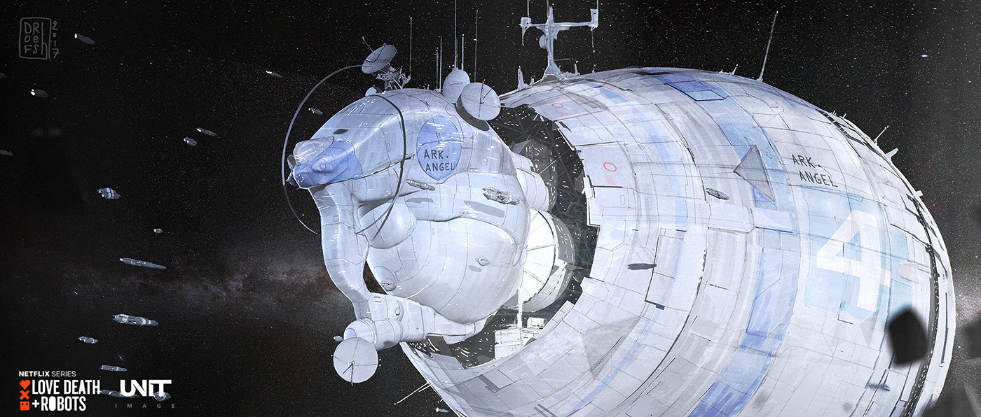 Love Death and Robot，space station，Movies，Alien，