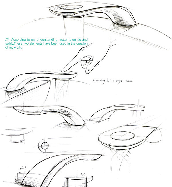 product design，industrial design，save，originality，water tap，