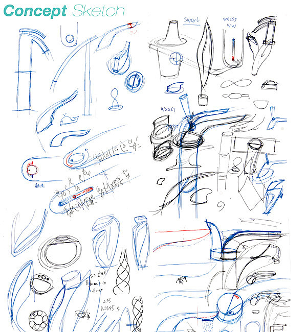 product design，industrial design，save，originality，water tap，
