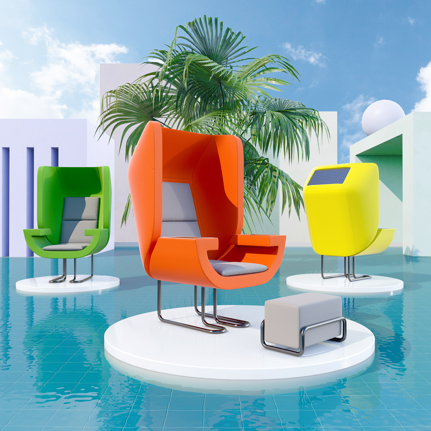 Batiskaf，work，sound insulation，Solar cell，Office chair，