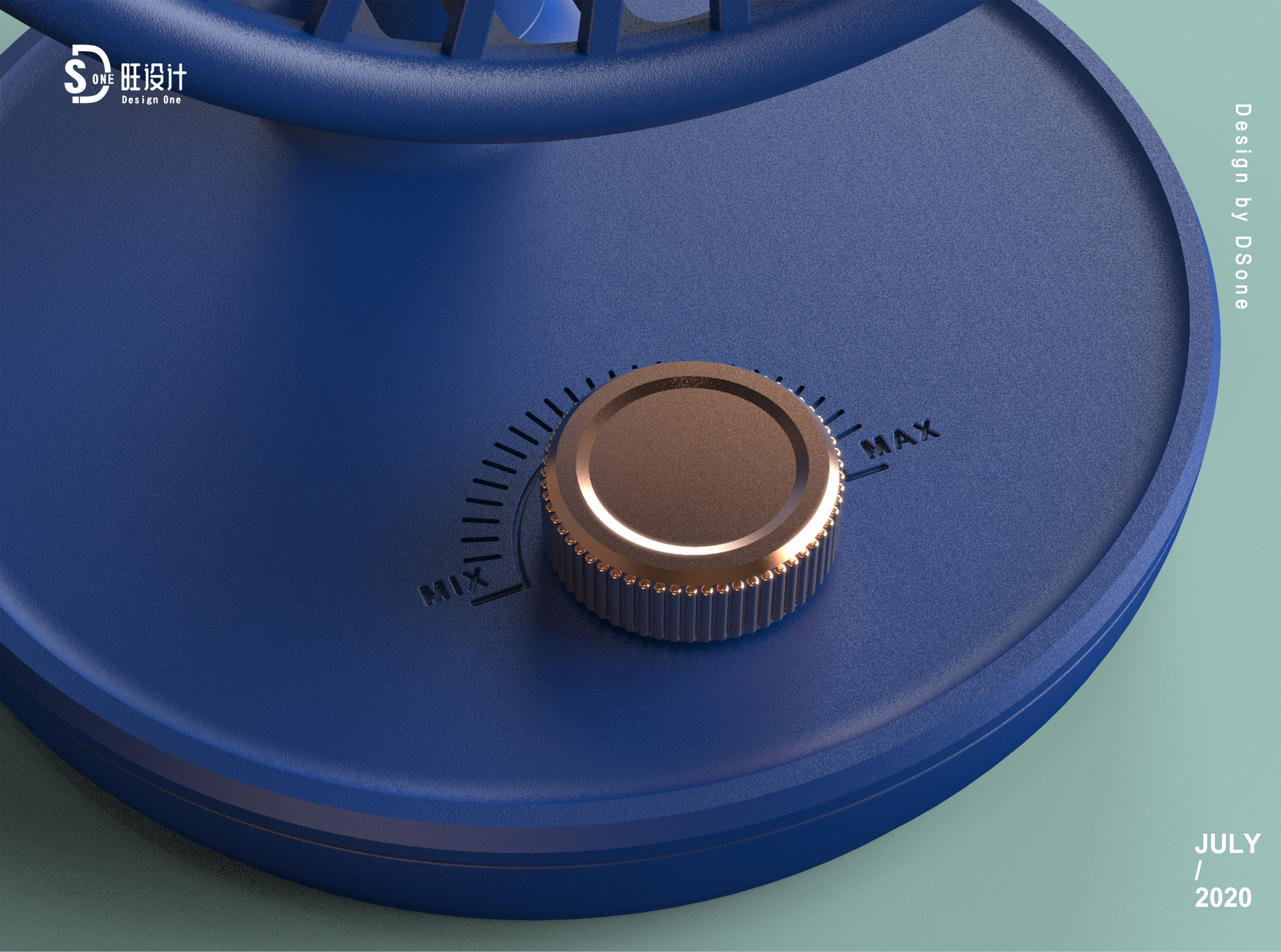 Desktop fan，c4d，Adjust angle，