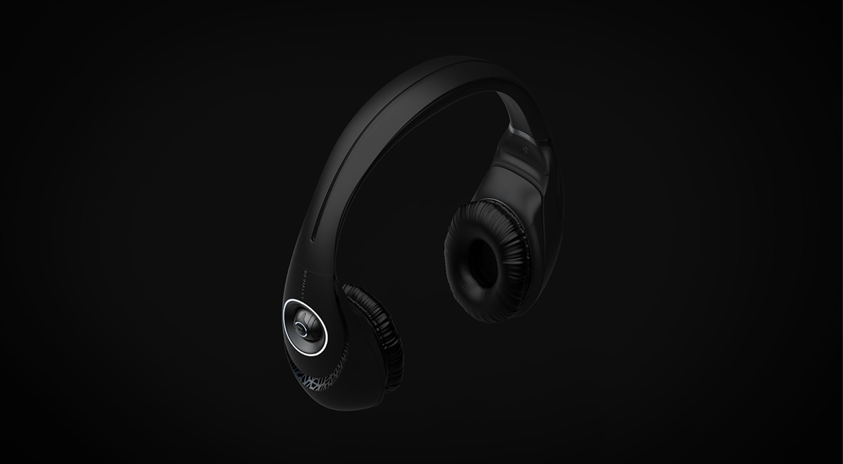 headset，deviation，Curvilinear beauty，Wireless headset，