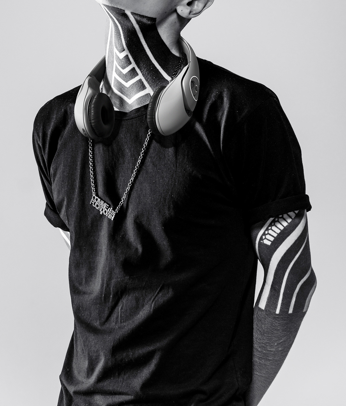 headset，deviation，Curvilinear beauty，Wireless headset，