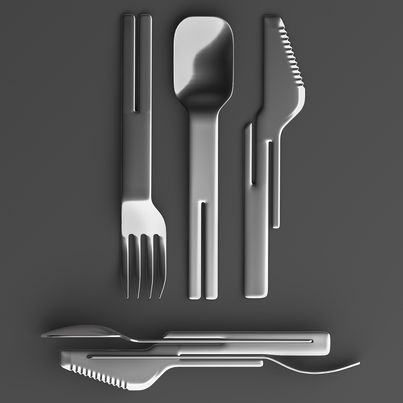 tableware，compact，hygiene，Fork knife spoon，