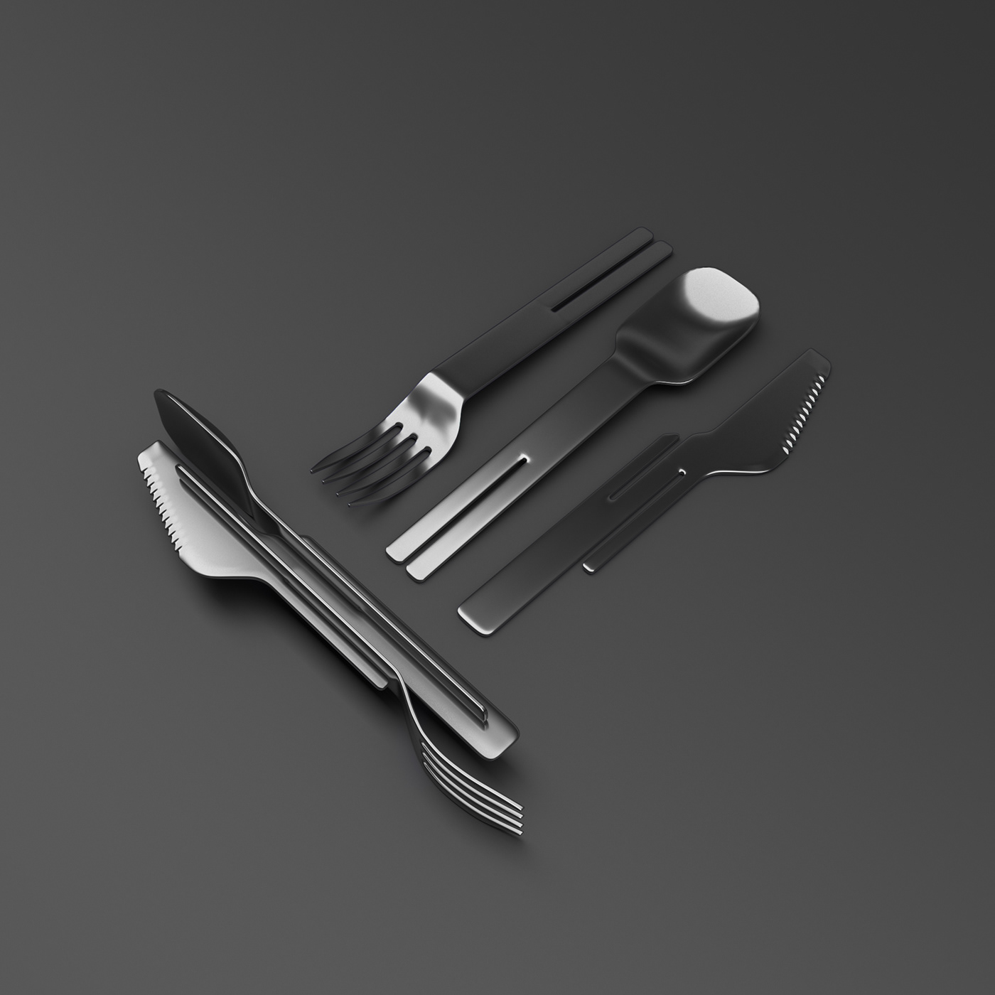 tableware，compact，hygiene，Fork knife spoon，
