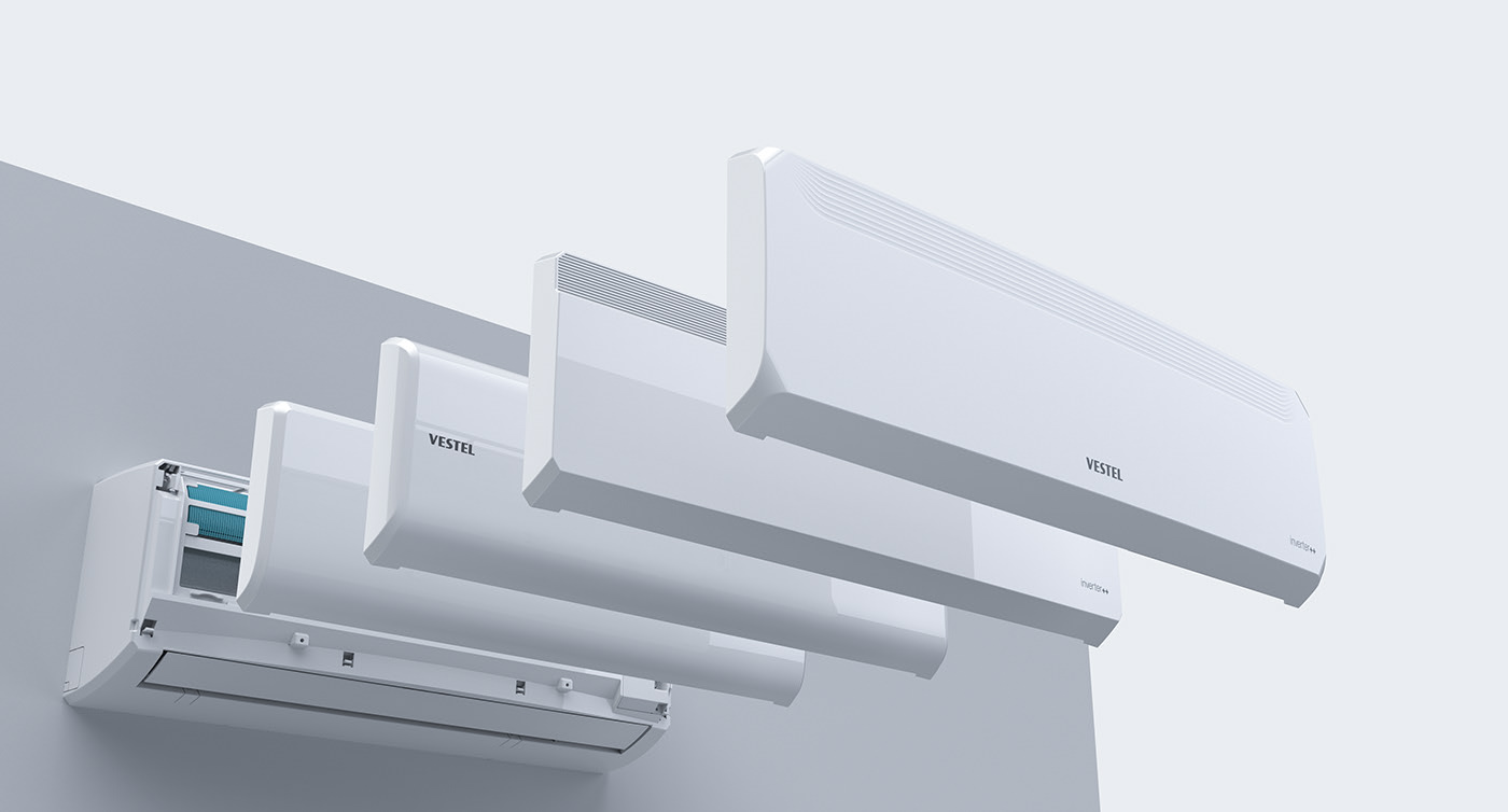 air conditioner，white，panel，