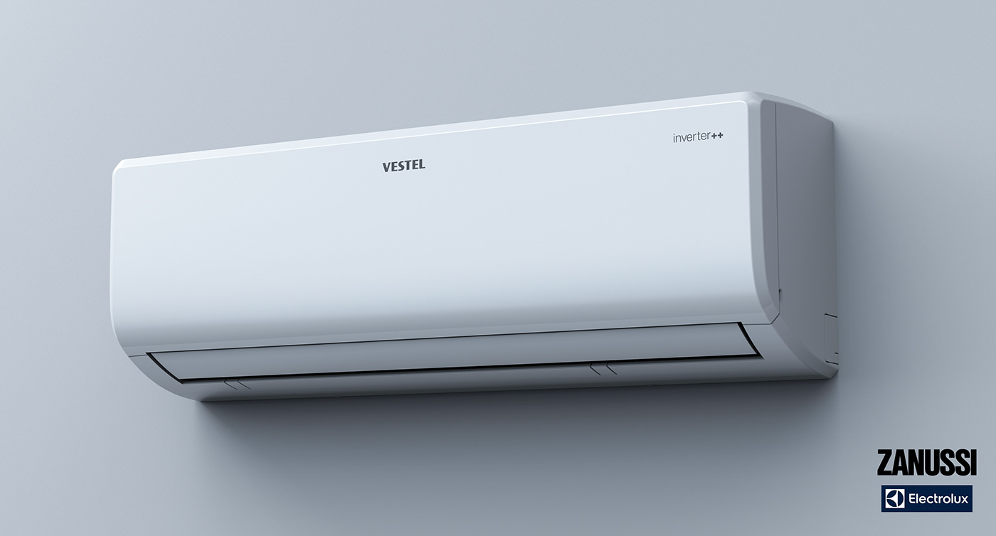 air conditioner，white，panel，