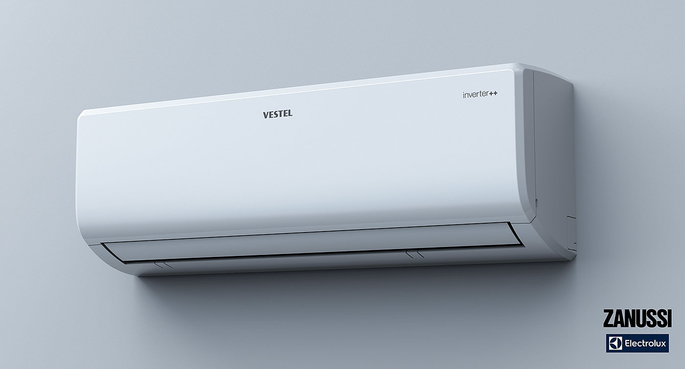 air conditioner，white，panel，