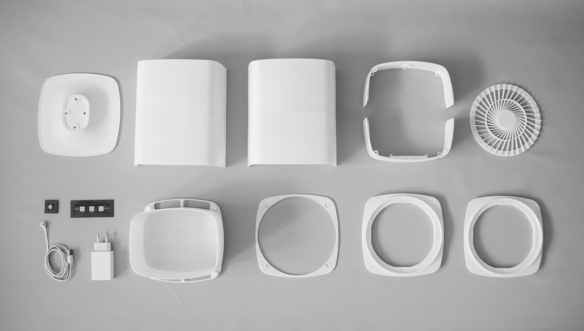 Dehumidifier，Humidifier，air cleaner，white，