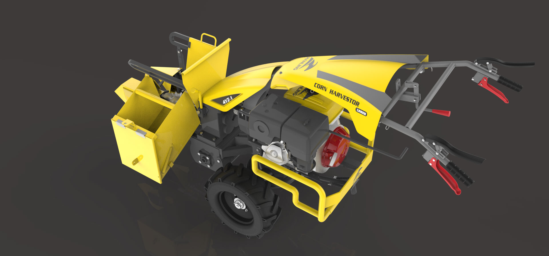 industrial design，construction machinery，Corn machine，Machine design，Appearance design，
