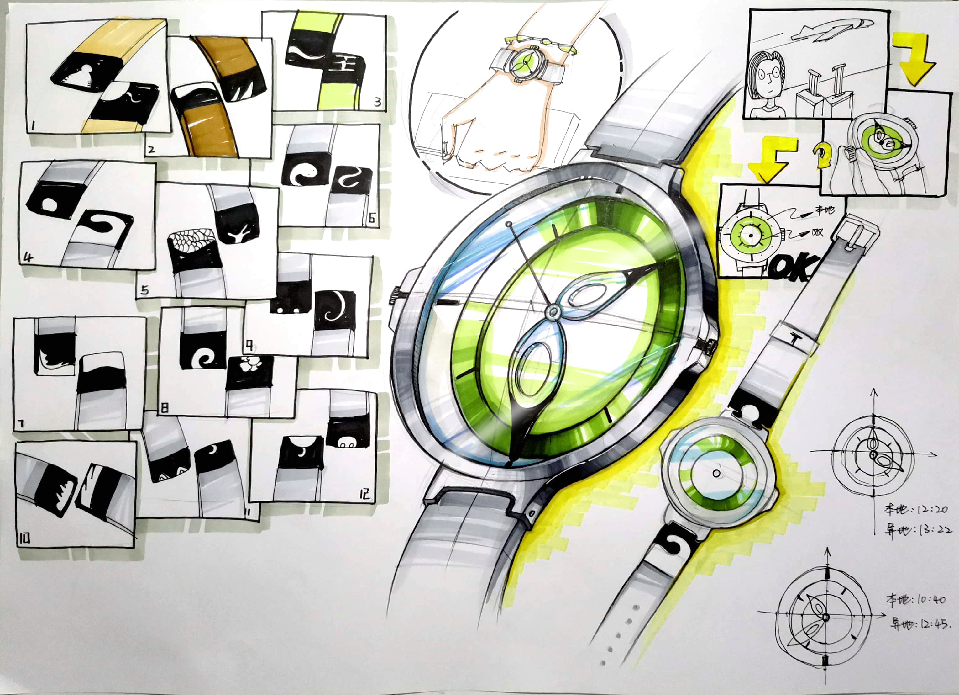 Wristwatch，fashion，