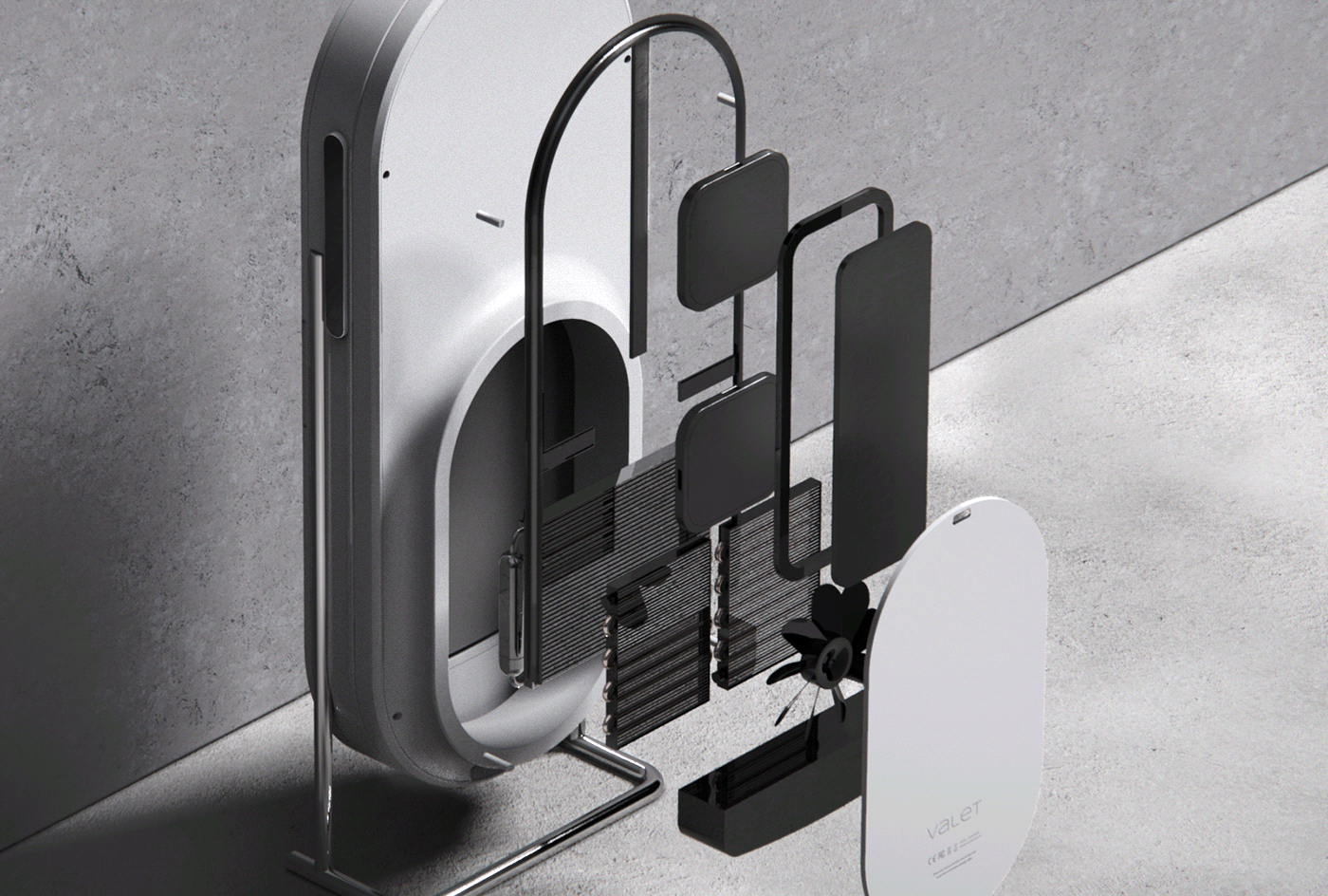 Valet，Washing machine，Single，