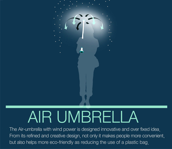 air，umbrella，originality，Design，tool，