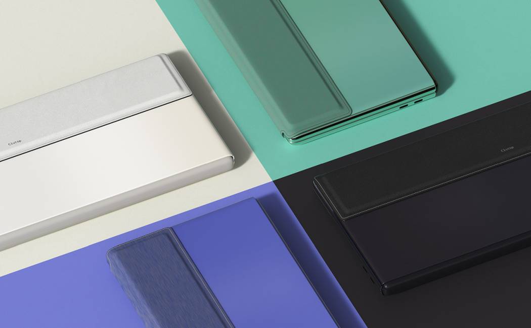 notebook，clutch bag，computer，fold，