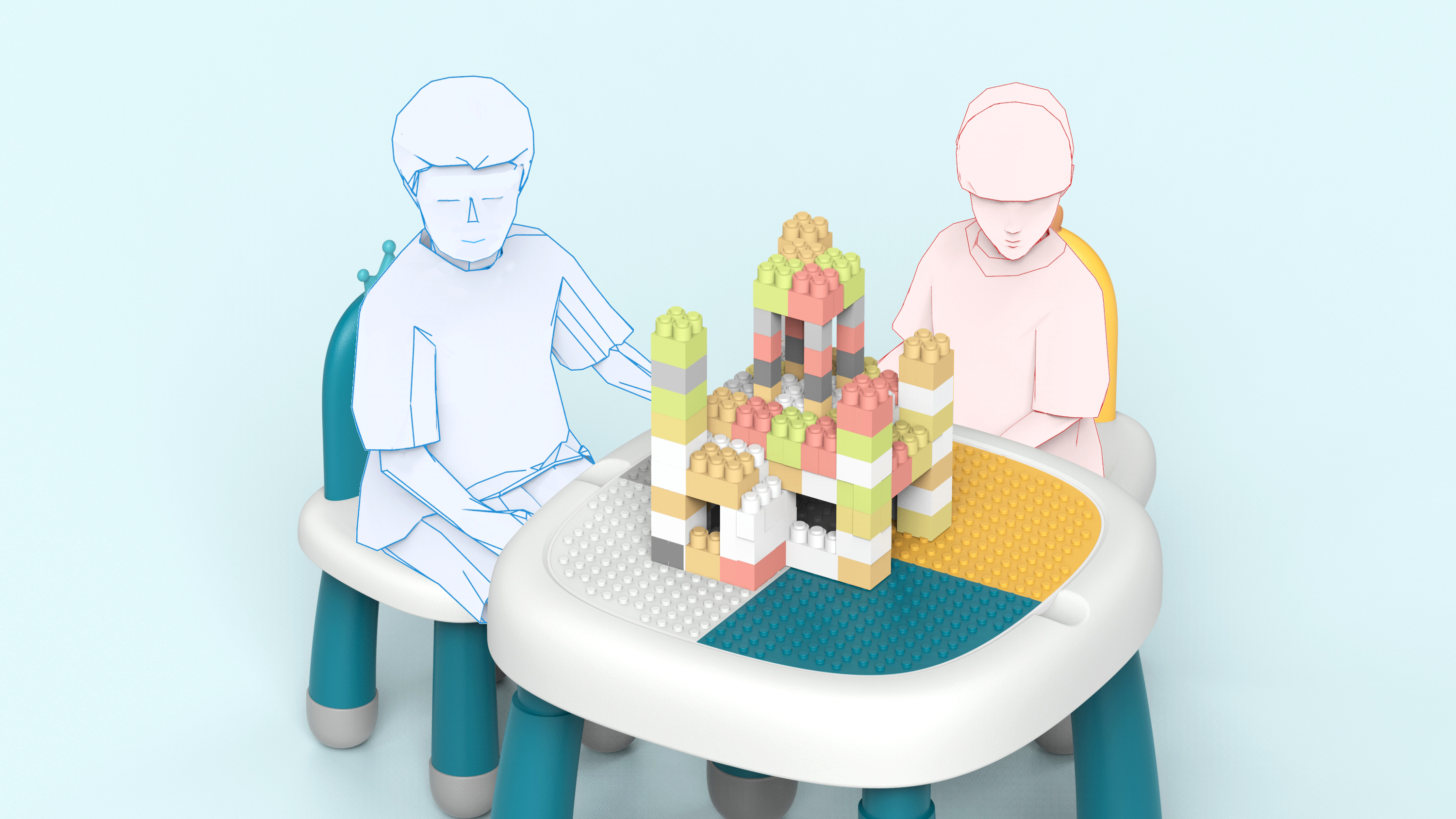 Building blocks，Building block table，Building block learning，Learning table，Building block learning table，Children's building block table，