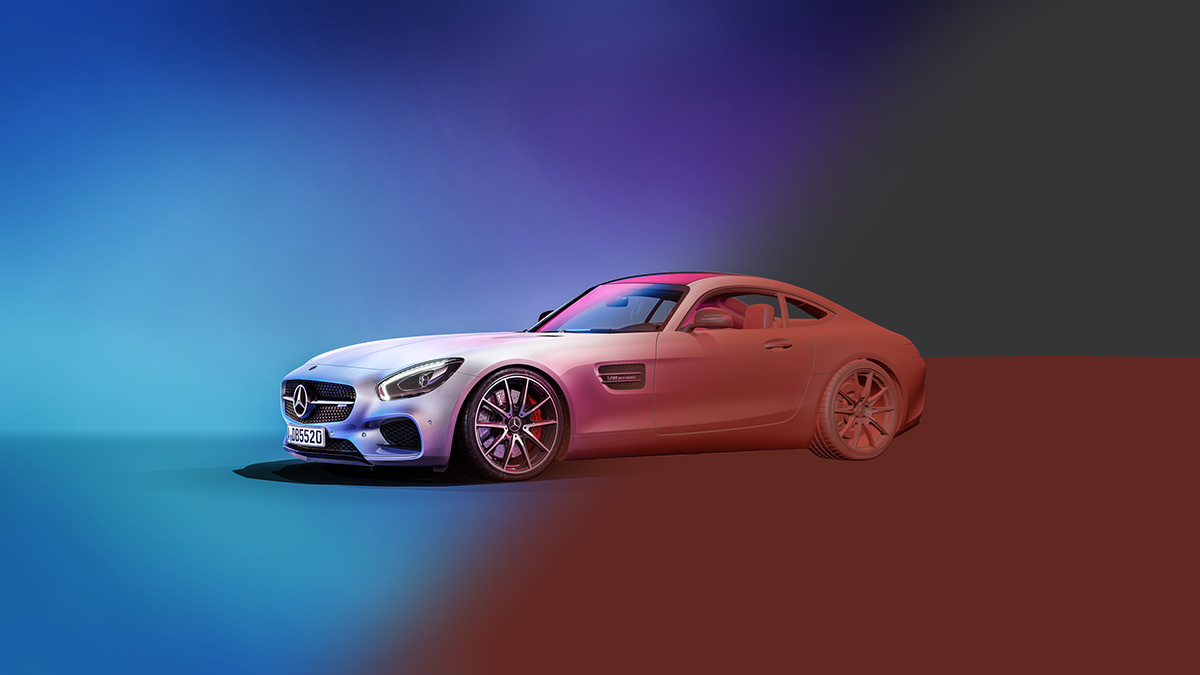 automobile，cgi，Render，Benz，