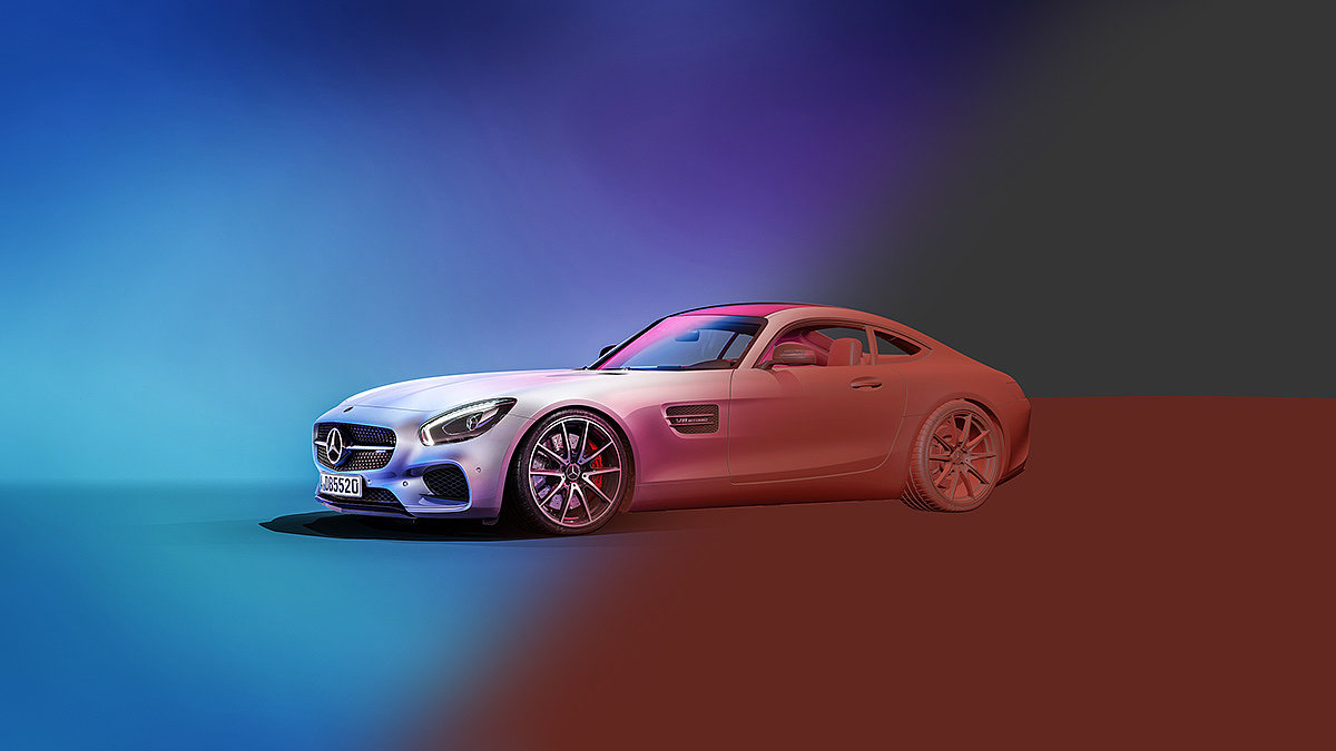 automobile，cgi，Render，Benz，