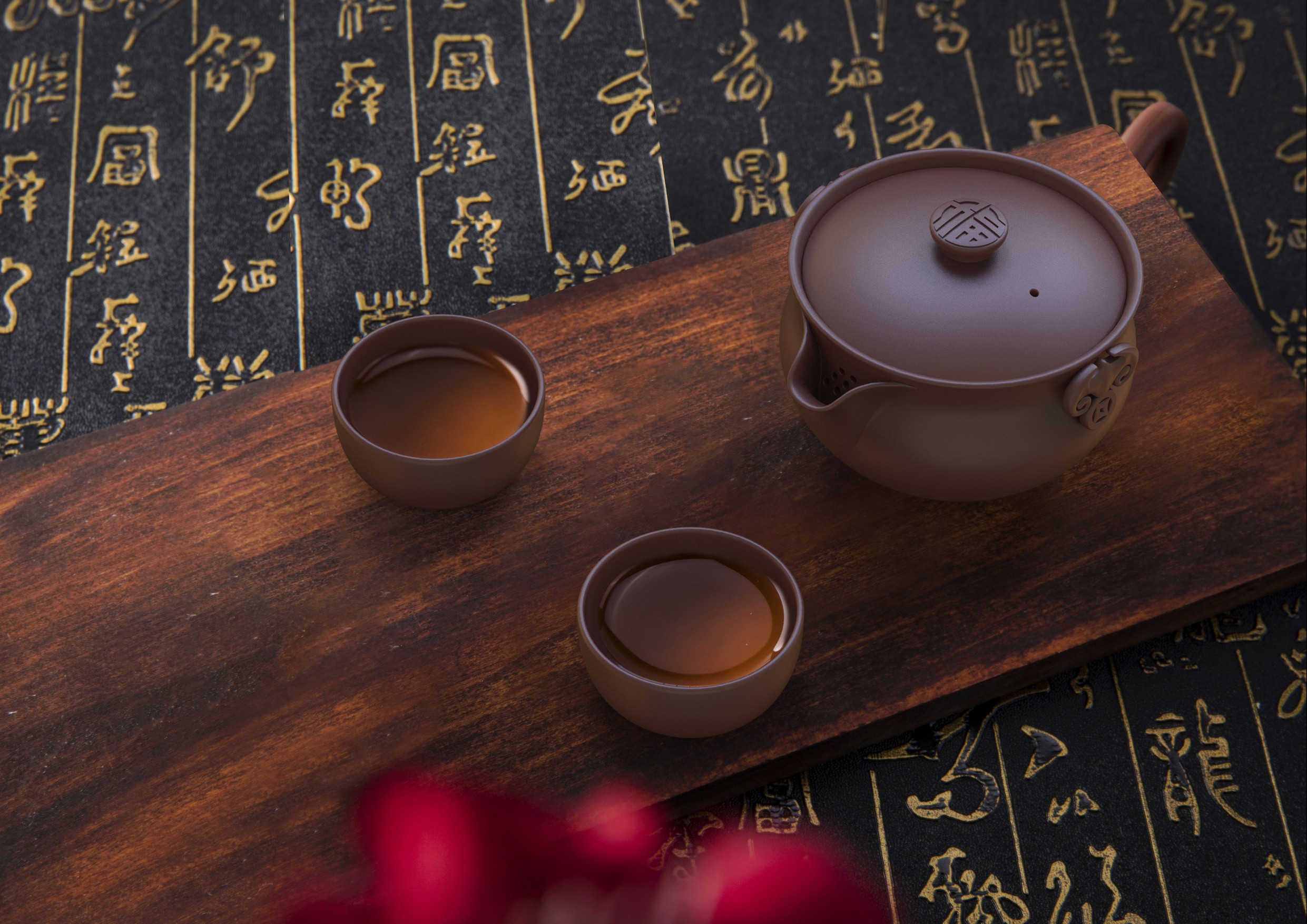 tea set，Purple sand，