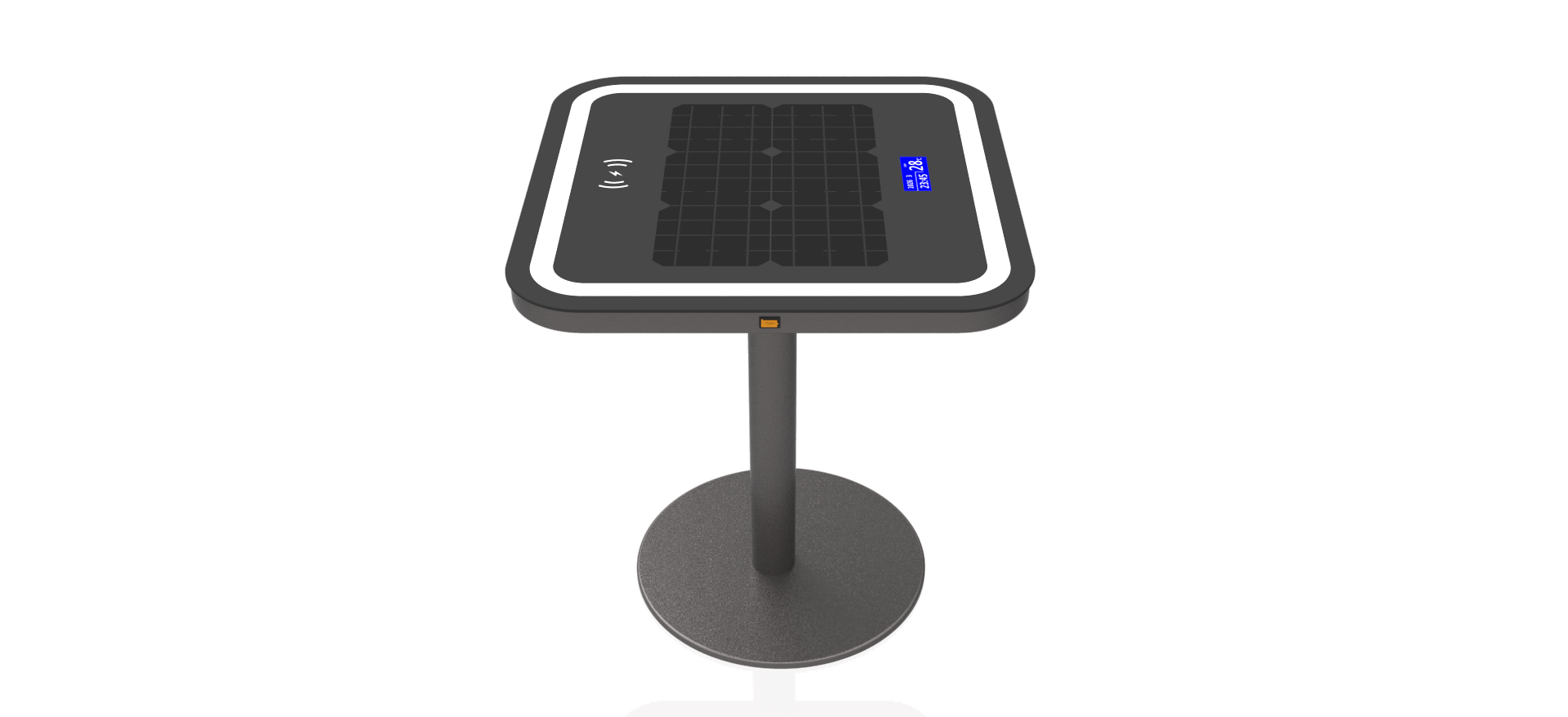 Solar charging leisure table，