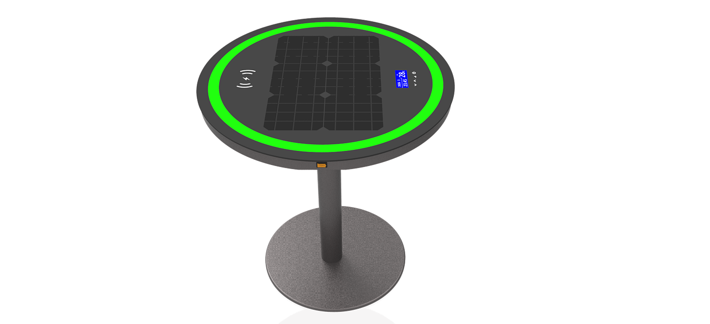 太阳能充电休闲桌，