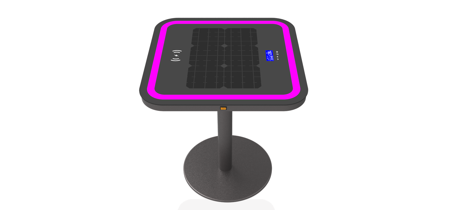 Solar charging leisure table，