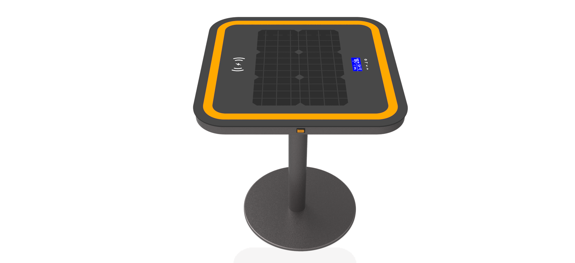 Solar charging leisure table，