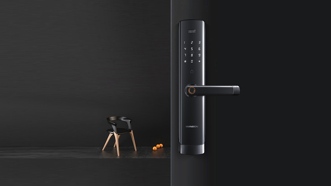 Fingerprint lock，Intelligent lock，intelligence，Home Furnishing，security，industrial design，product design，Appearance design，