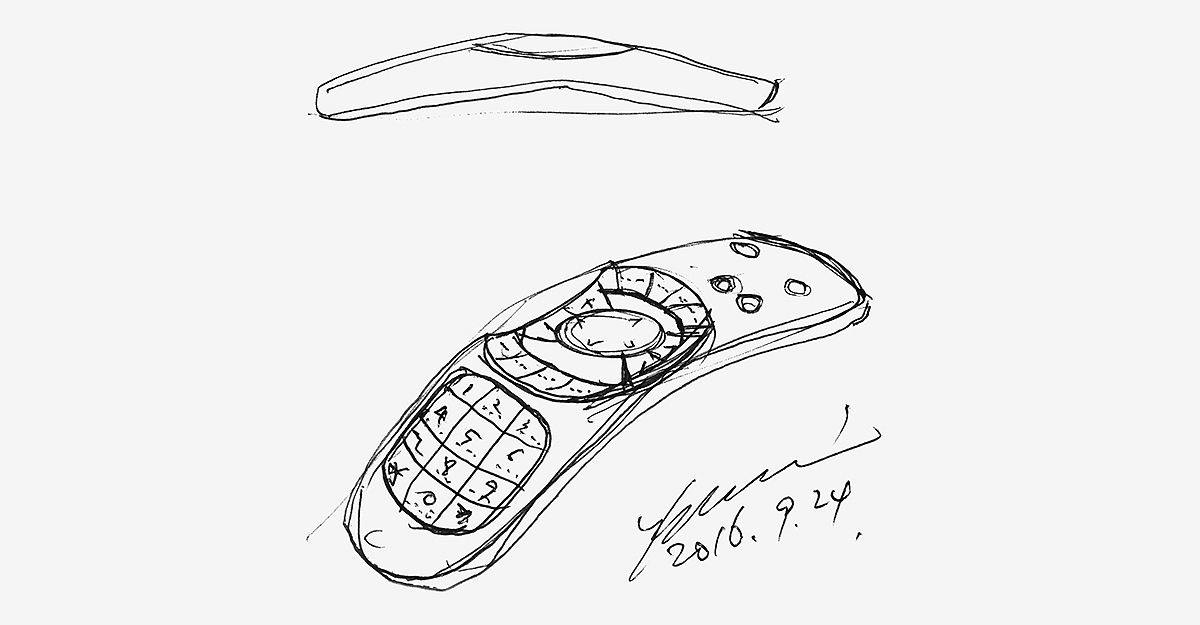 Remote control，Ergonomics，LG U，IPTV，bend，